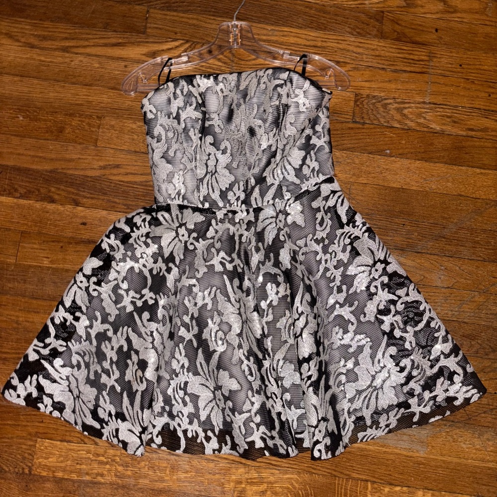 Bebe Black and White Dress